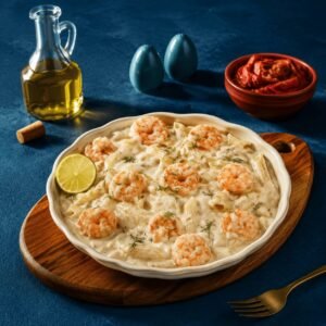 مكرونة بالجمبري (Pasta with Shrimp)